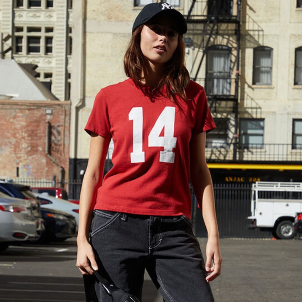 Brandy Melville Red Graphic Tee